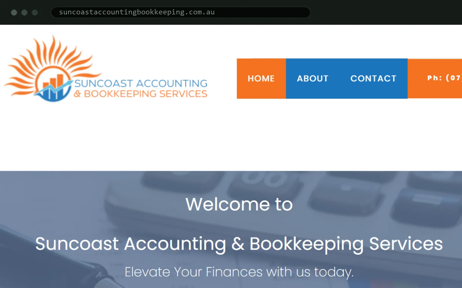 Suncoast Accounting and Bookkeeping project cover